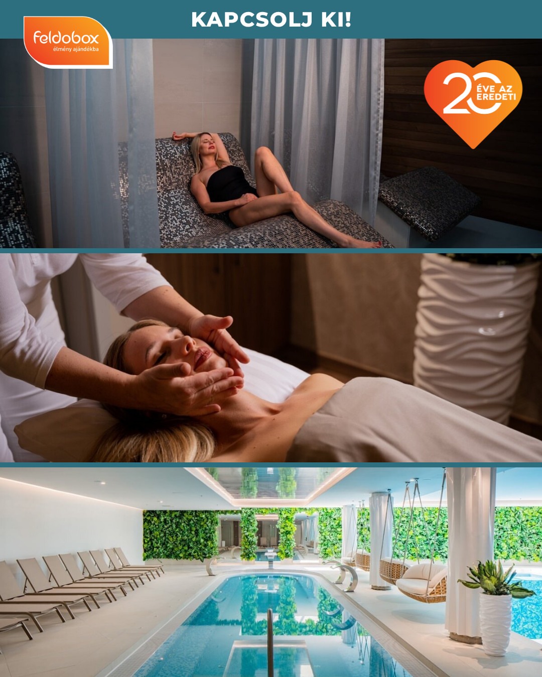 🌲 Pihenés a természet ölelésében – Sopron szívében.

A Fagus Hotel Conference & Spa a Lővérek erdejében vár, ahol a nyugalom, a friss levegő és a wellness élmények együtt gondoskodnak a teljes kikapcsolódásról. A természet közelsége, a kényelmes szobák és a wellnessrészleg tökéletes helyszínt kínálnak egy pihentető feltöltődéshez.

💆‍♀️ A hotel élményei több Feldobox élménycsomaggal is elérhetők:

💎 VIP élménycsomag – Pihenés a Lővérek ölelésében
👉 https://www.feldobox.hu/programok/a-loverek-oleleseben-vip

🌿 Wellness Üdülés élménycsomag – Fagus Hotel Conference & Spa
👉 https://www.feldobox.hu/programok/fagus-hotel-conference--spa-wellness-udules

✨ Kényeztetés élménycsomag – Fagus Hotel Conference & Spa
👉 https://www.feldobox.hu/programok/fagus-hotel-conference--spa-kenyeztetes

📌 Ha egy nyugodt wellnesspihenésre vágysz a természet közelségében, a @fagushotel tökéletes választás a Feldobox élménycsomagoddal.

Feldobox – 20 éve az eredeti élményajándék.

#Feldobox #Élményajándék