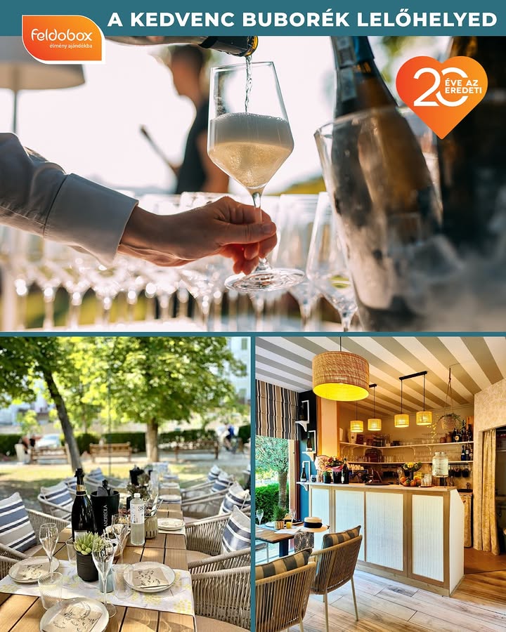 🥂 Egy hely, ahol minden a prosecco körül forog. ✨

A balatonfüredi @mimosa_prosecco_bar igazi találkozóhely azoknak, akik szeretik a könnyed eleganciát, a különleges ízeket és a hangulatos kikapcsolódást. 🍾🌿

Prémium proseccók, nyári hangulat és balatoni életérzés vár, legyen szó egy baráti koccintásról, egy romantikus estéről vagy egy lazább feltöltődésről.

✨ A buborékos élmény több Feldobox csomaggal is elérhető: 

🍷 A Bor Világa élménycsomag
https://feldobox.hu/programok/mimosa-prosecco-bar-a-bor-vilaga

🥂 Kóstoló élménycsomag
https://feldobox.hu/programok/premium-proseccok-vilaga-kostolo

⚡ Energia élménycsomag
https://feldobox.hu/programok/prosecco-kostolas-energia

🌿 Harmónia élménycsomag
https://feldobox.hu/programok/prosecco-kostolo-balatonfureden-harmonia

✨ Fantázia élménycsomag
https://feldobox.hu/programok/prosecco-kostolo-fantazia

👉 Ha egy igazán pezsgő balatoni élményre vágysz, legújabb partnerünk, a Mimosa Prosecco Bar tökéletes választás!

Feldobox – 20 éve az eredeti élményajándék.

#Feldobox #MimosaProseccoBar