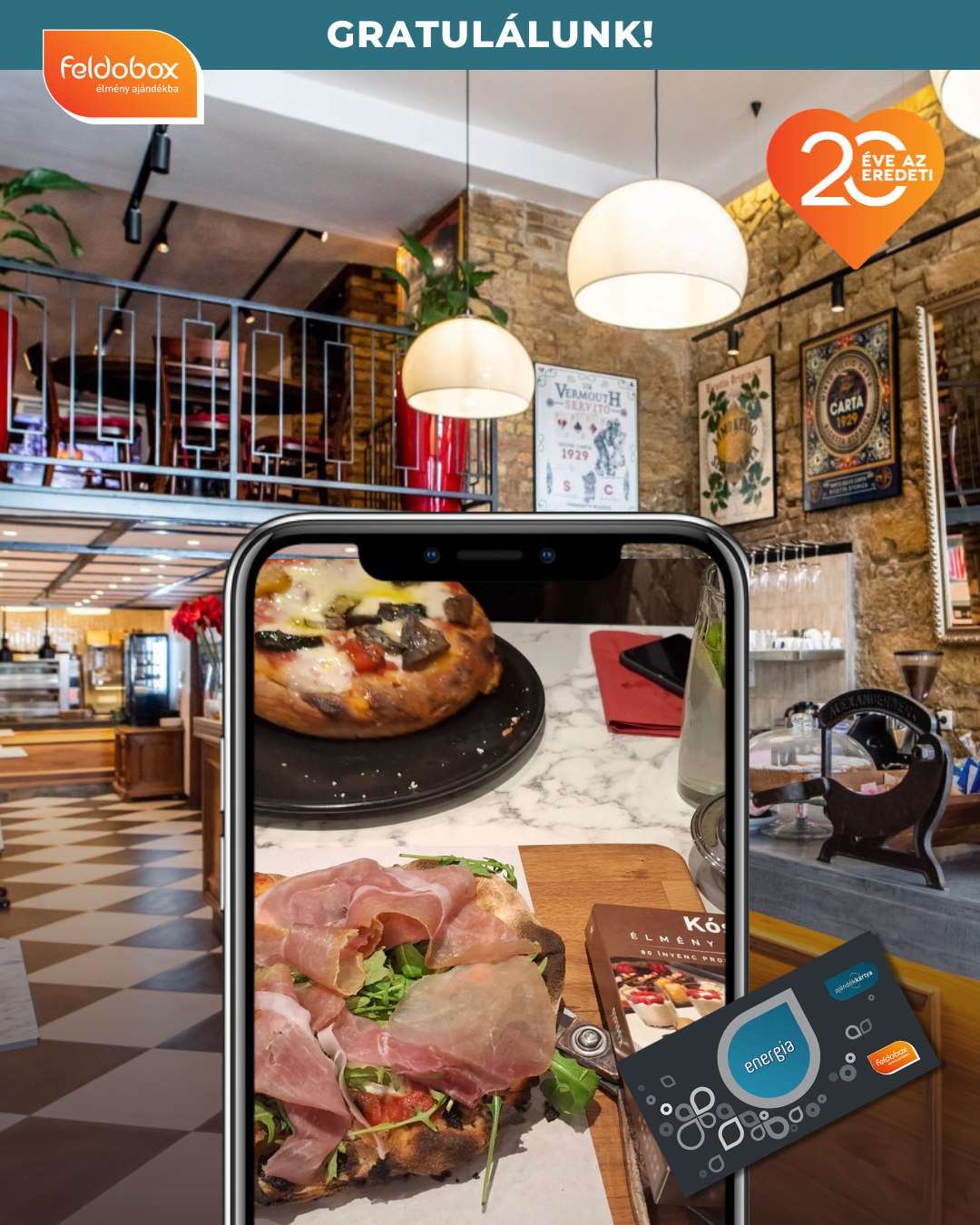 🎉 Gratulálunk a nyertesnek! 🎉

A Feldobox – Köszönöm játék következő szerencsés nyertese @theworldisyours_hu, aki a @pizzabar_pomodoro étteremben járt egy Feldobox Kóstoló élménycsomaggal. 🍕✨

👉 Az élményfotót itt tudod megnézni:
https://www.instagram.com/p/DFmuTRss6mh/

💌 A játék különlegessége, hogy az öröm megosztása most is duplán számít:
@theworldisyours_hu és az ismerőse, akitől az ajándékot kapta, egy-egy Feldobox Energia utalvánnyal gazdagodnak!

📌 Kedves @theworldisyours_hu, kérünk, vedd fel velünk a kapcsolatot 10 napon belül, hogy egyeztethessük a nyeremények átvételét!

📸 Te is szeretnél nyerni?
Mutasd meg, milyen élményt kaptál Feldobox ajándékba!
1️⃣ Tölts fel egy képet a Feldobox-élményedről
2️⃣ Jelöld meg, kitől kaptad
3️⃣ Használd a #feldobox és #köszönöm hashtageket

…és lehet, hogy legközelebb Te leszel a nyertes! ✨

🔗 Részletek: www.feldobox.hu/oldal/koszonom

Feldobox – 20 éve az eredeti élményajándék